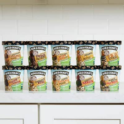 The full lineup of all 10 Ben & Jerry's Non-Dairy flavors